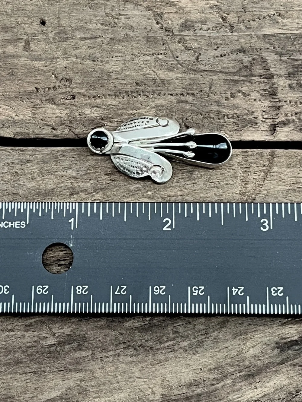 Vintage Taxco Sterling Silver Black Onyx Jacket Earrings 2 in 1 Convertible - Picture 9 of 10
